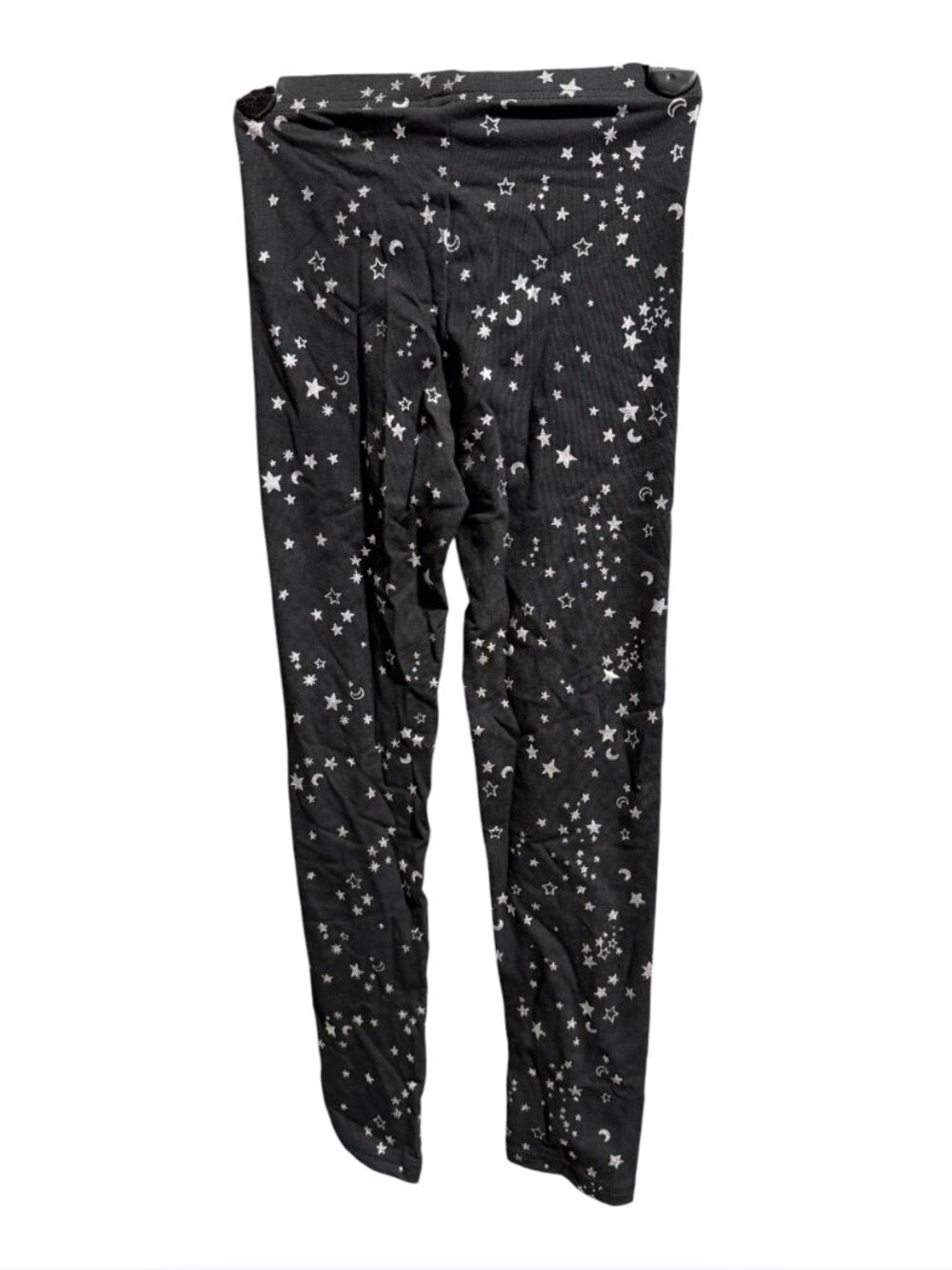 Old Navy Girl's Black Star Print Leggings Size M 8 Stretch Pants